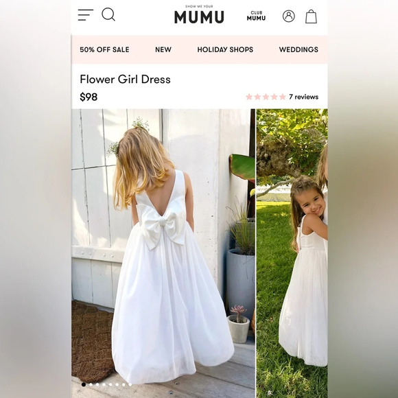 Show Me Your MuMu Flower Girl Dress 💐 - Picture 2 of 8